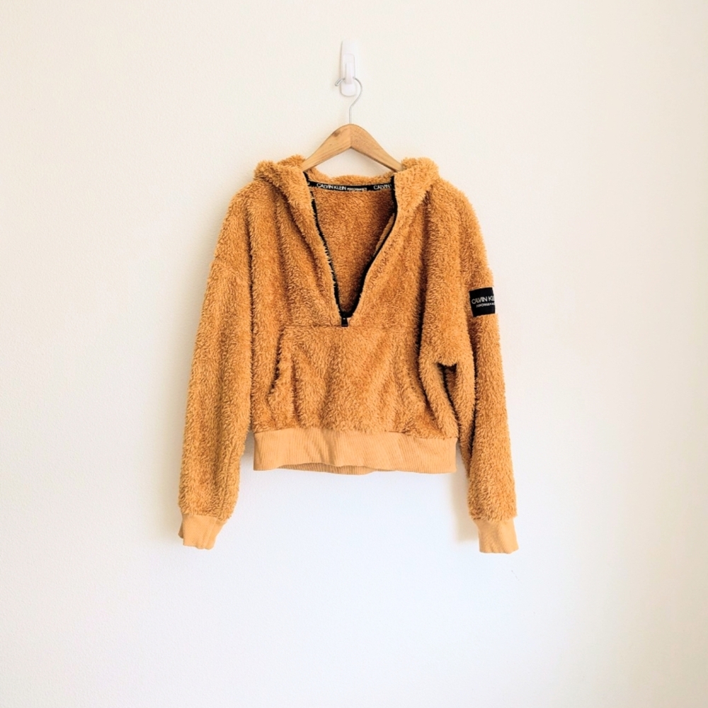 Calvin Klein Performance Tan V-Neck Sweater